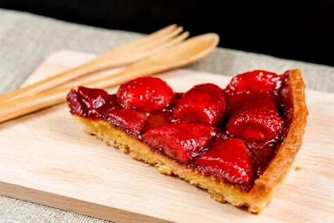 One slice of pie dessert ready to eat Foto stock