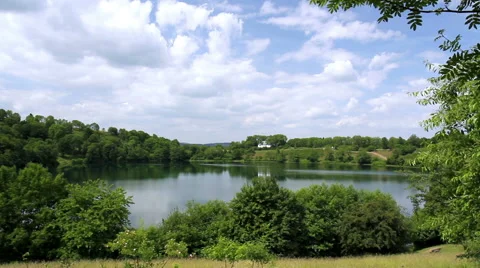One of the small volcanic lakes. Stock Footage 51624092