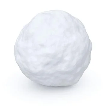 One snowball Stock Illustration