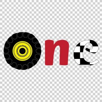 One Solid Black Circle Beside Text minimalist white plain Stock Illustration