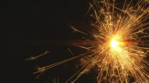 One sparkler Stock Footage 91806