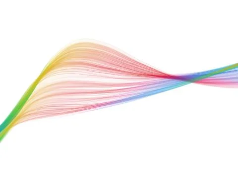 One spectrum color wave 스톡 일러스트