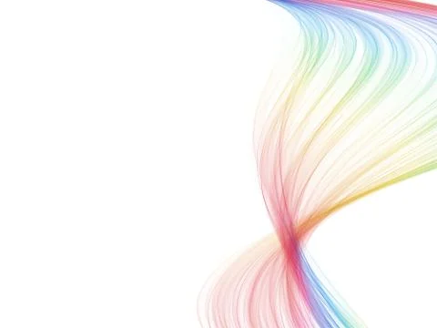 One spectrum color wave Stock Illustration