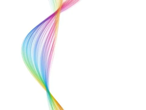 One spectrum color wave Stock Illustration