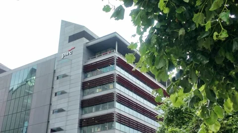One Spencer Dock - PwC Office Building in Dublin Docklands Stock Footage 338223257