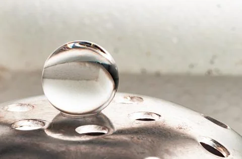One sphere in white Stock Photos