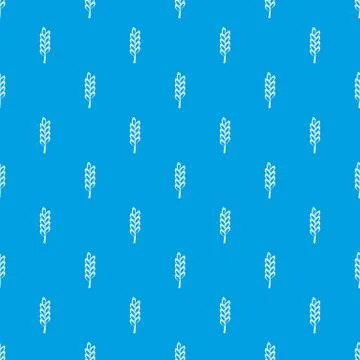 One spike pattern seamless blue Stock Illustration
