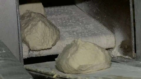 One of the stages of bread production Stock-Footage 73697524