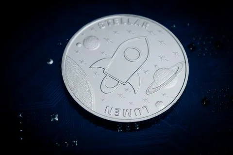 One stellar coin Stock Photos