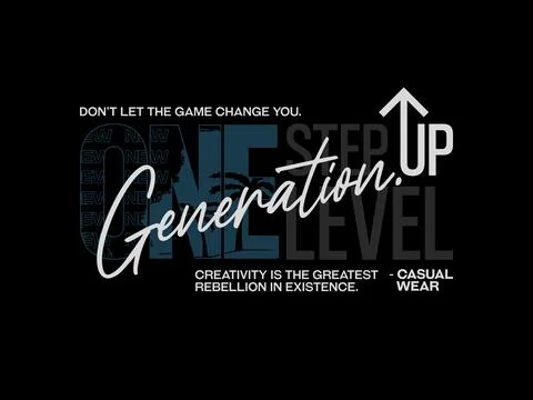 One step up level, design t-shirt streetwear clothing, vector typography, p.. Stock Illustration