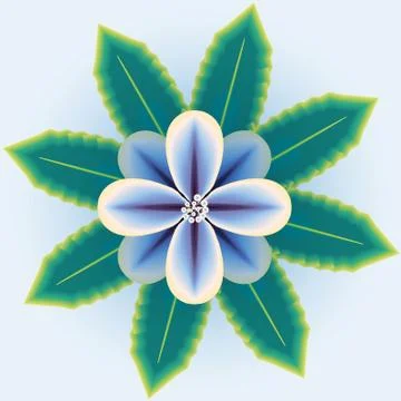 One stoke flowers Illustration