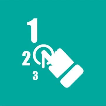 One stop solution icon,flat vector sign isolated on green background. Simple  Illustrazione stock