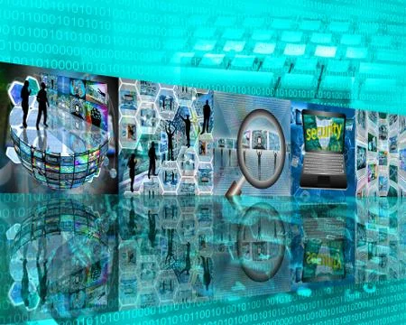 One-story wall Stock Illustration