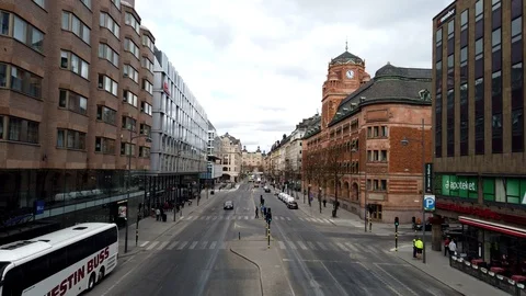 One of the streets in the center usually very busy Stock Footage 129044598