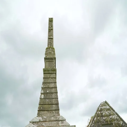 One of the structures in the Rock of Cashel Stock Footage 69128570