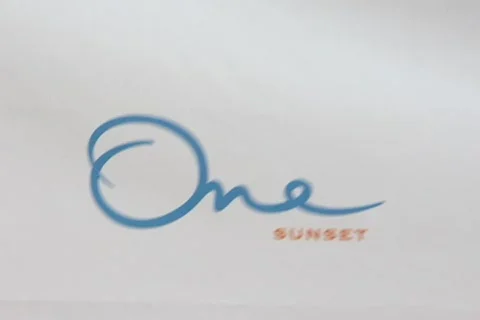 One Sunset sign 動画素材 156223