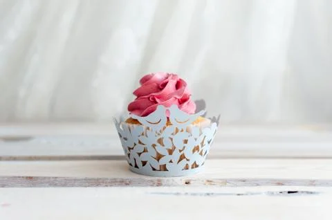 One sweet cupcake Stock Photos