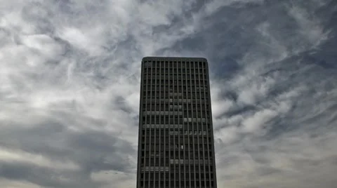 One Tall Building (Time lapse) Stock Footage 7761340