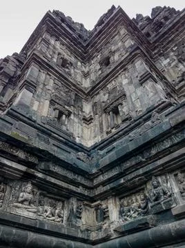 One of the Temples in the Prambanan Temple Complex Stock Photos