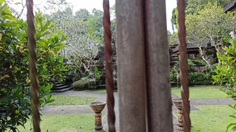 One of the Temples in Ubud - Bali Stock Footage 154545628