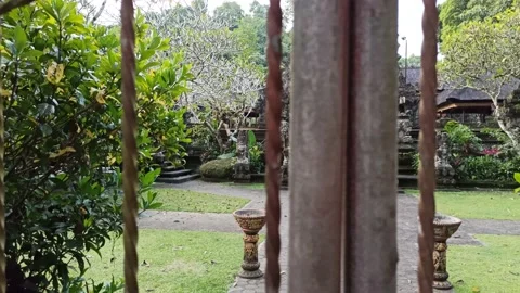One of the Temples in Ubud - Bali Stock Footage 154545814