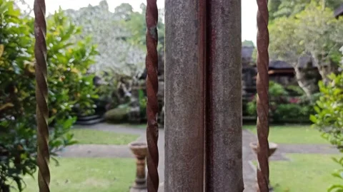 One of the Temples in Ubud - Bali Stock Footage 154546096