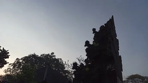 One of the Temples in Ubud - Bali Stock Footage 154546233