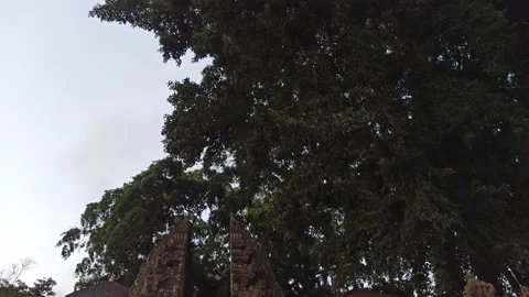 One of the Temples in Ubud - Bali Stock Footage 154546540