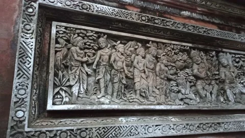 One of the Temples in Ubud - Bali Stock Footage 154546848