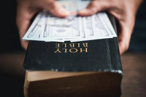 One tenth or tithe is basis on which Bible teaches us to give one tenth of fi Stock Photos