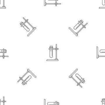 One test tube stand pattern seamless Stockillustratie