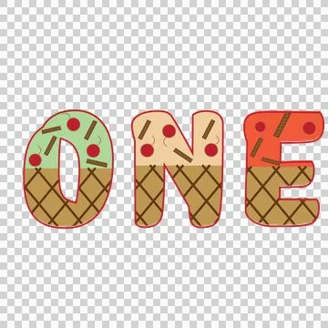 One Text With Grid Texture black white isolated letters Stock Illustration