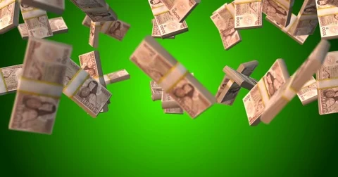One thousand pesos falls 1000 Stock Footage 80557218