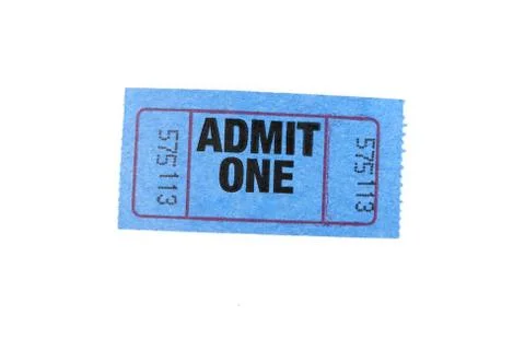 One ticket Stock Photos