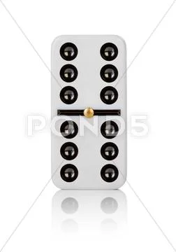 One tile dominoes Stock Photos