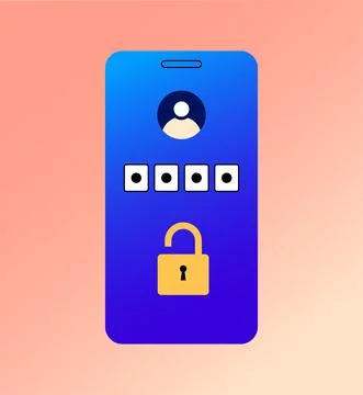 One time password Stock Illustration