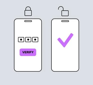 One time password Stockillustratie