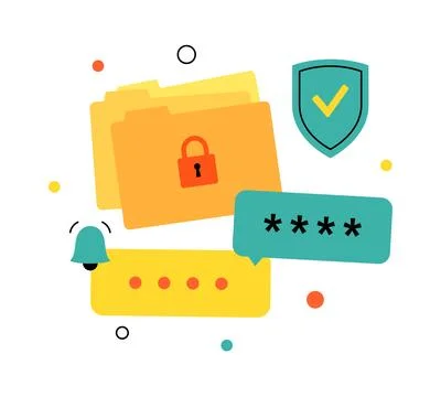 One time password Stock Illustration