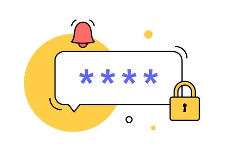 One time password イラスト素材