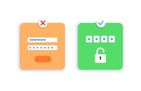 One time password Stock Illustration