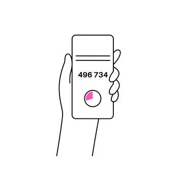 One time password Stockillustratie