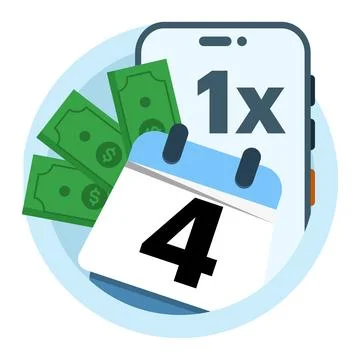 One time payment concept. Subscription Business Model with One Time Payment. Illustrazione stock