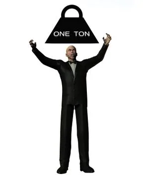 One Ton Crush Stock Illustration