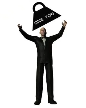 One Ton Crush Stock Illustration