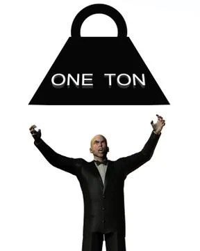 One Ton Crush Stock Illustration