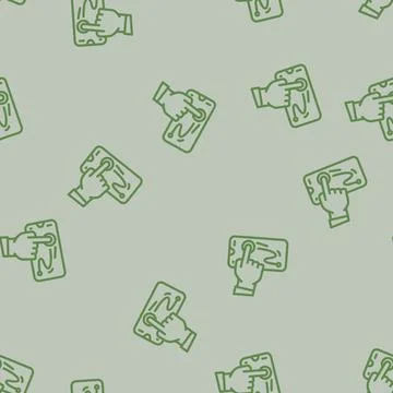One touch operation line vector seamless pattern イラスト素材