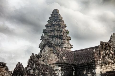 One tower of angkor wat Foto stock