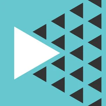 One triangle vs many Stock Illustration