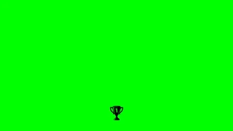 One trophy cup bottom bell animation Vídeo Stock 344565492
