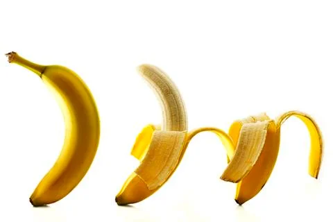 One two three bananas Stock Photos